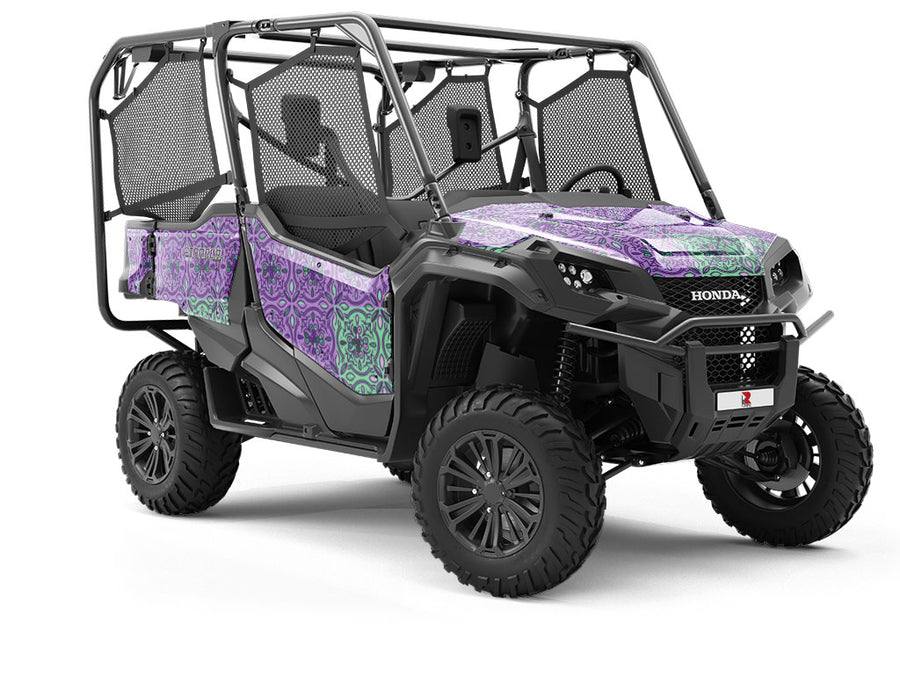 Lavender Tile Utility Vehicle Vinyl Wrap