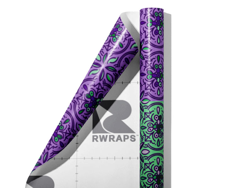 Lavender Tile Wrap Film Sheets~Rwraps Series 914 Lavender Tile Scrolled Sheet~4