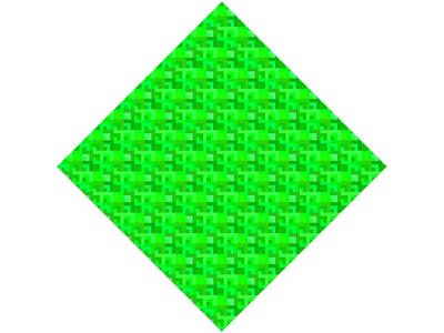 Lawn Mowing Mosaic Vinyl Wrap Pattern