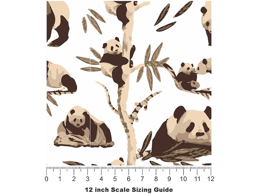 Lazing About Animal Vinyl Film Pattern Size 12 inch Scale~Rwraps Lazing About Animal Sizing Chart~2