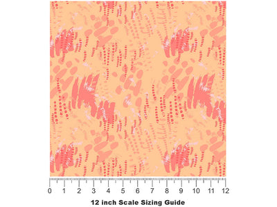 Lazy Afternoon Abstract Vinyl Film Pattern Size 12 inch Scale~Rwraps Lazy Afternoon Abstract Sizing Chart~2