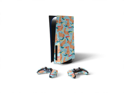 lazy otters salt water Sony PS5 DIY Skin