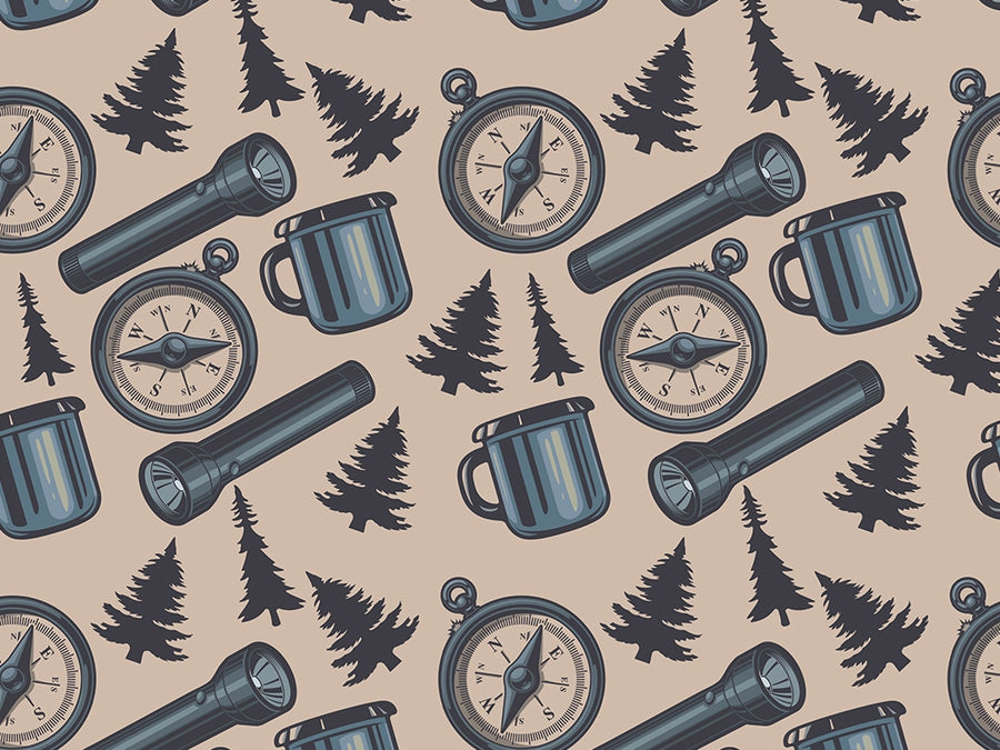 Lead On Camping Vinyl Wrap Pattern~Rwraps Series 914 Digitally Printed Vinyl Wrap~0