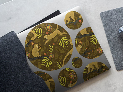 leaping lemurs animal DIY Laptop Stickers