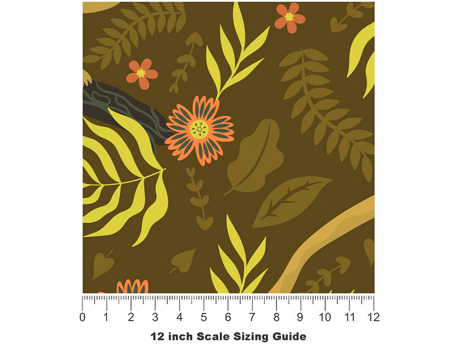 Leaping Lemurs Primate Vinyl Film Pattern Size 12 inch Scale~Rwraps Leaping Lemurs Primate Sizing Chart~2