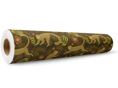 Leaping Lemurs Primate Wrap Film Wholesale Roll~Rwraps Series 914 Digitally Printed Vinyl Roll~5