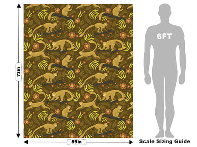 Leaping Lemurs Primate Vehicle Wrap Scale~Rwraps Series 914 Leaping Lemurs Primate Measurements~1