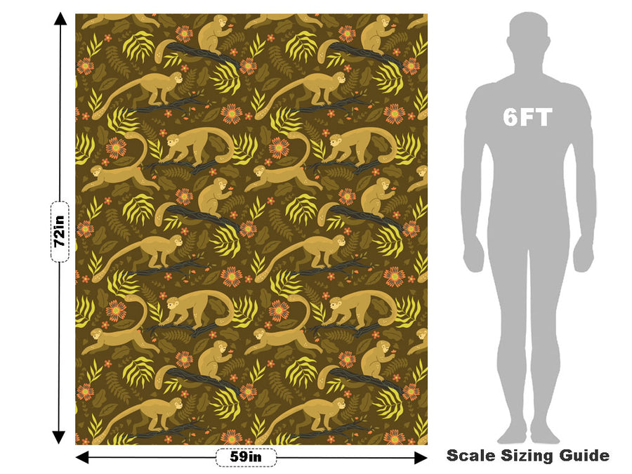 Leaping Lemurs Primate Vehicle Wrap Scale~Rwraps Series 914 Leaping Lemurs Primate Measurements~1