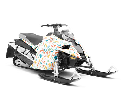 Leaping Mind Abstract Custom Wrapped Snowmobile