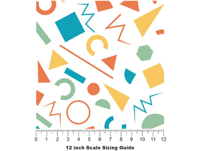 Leaping Mind Abstract Vinyl Film Pattern Size 12 inch Scale~Rwraps Leaping Mind Abstract Sizing Chart~2