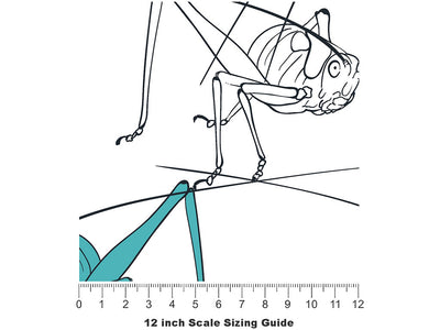 Leaping Pastels Bug Vinyl Film Pattern Size 12 inch Scale~Rwraps Leaping Pastels Bug Sizing Chart~2