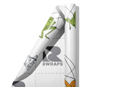 Leaping Pastels Bug Wrap Film Sheets~Rwraps Series 914 Leaping Pastels Bug Scrolled Sheet~3