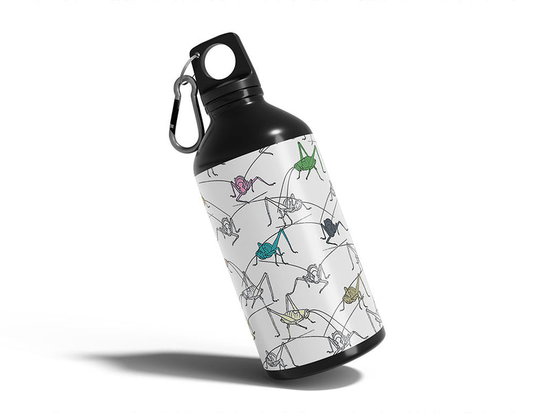 leaping pastels bug Water Bottle DIY Stickers