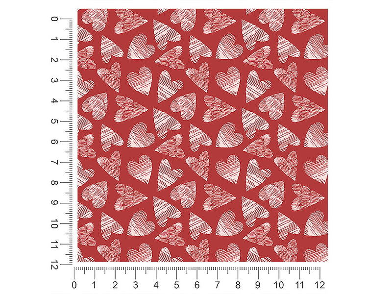 left breathless heart 1ft x 1ft Craft Sheets