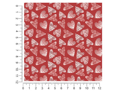 left breathless heart 1ft x 1ft Craft Sheets