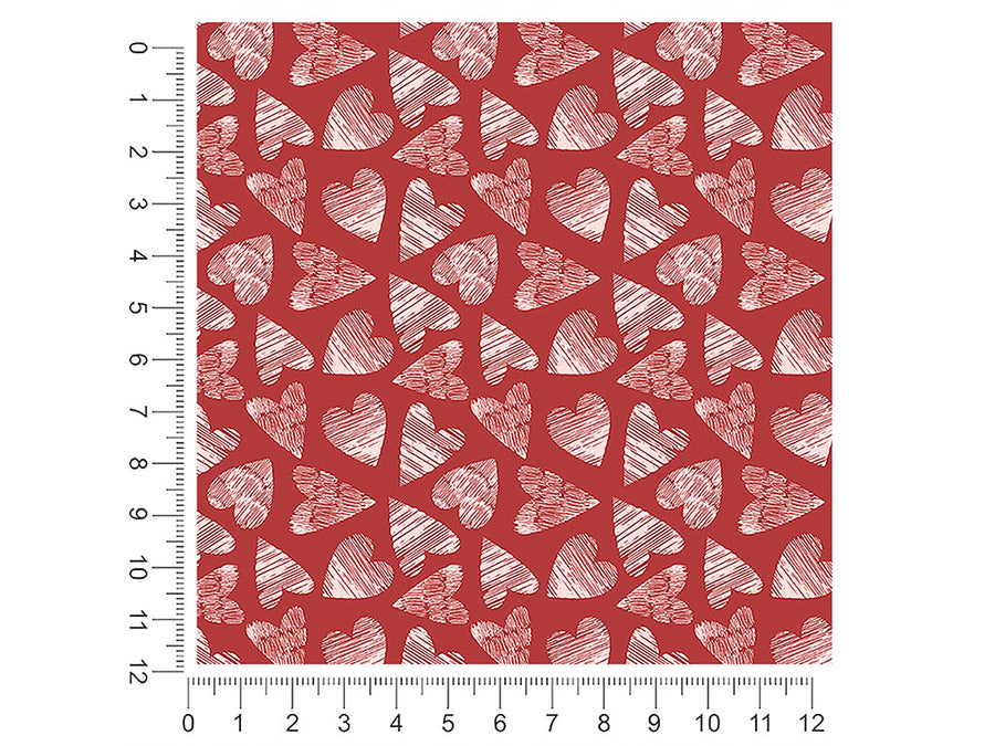 left breathless heart 1ft x 1ft Craft Sheets