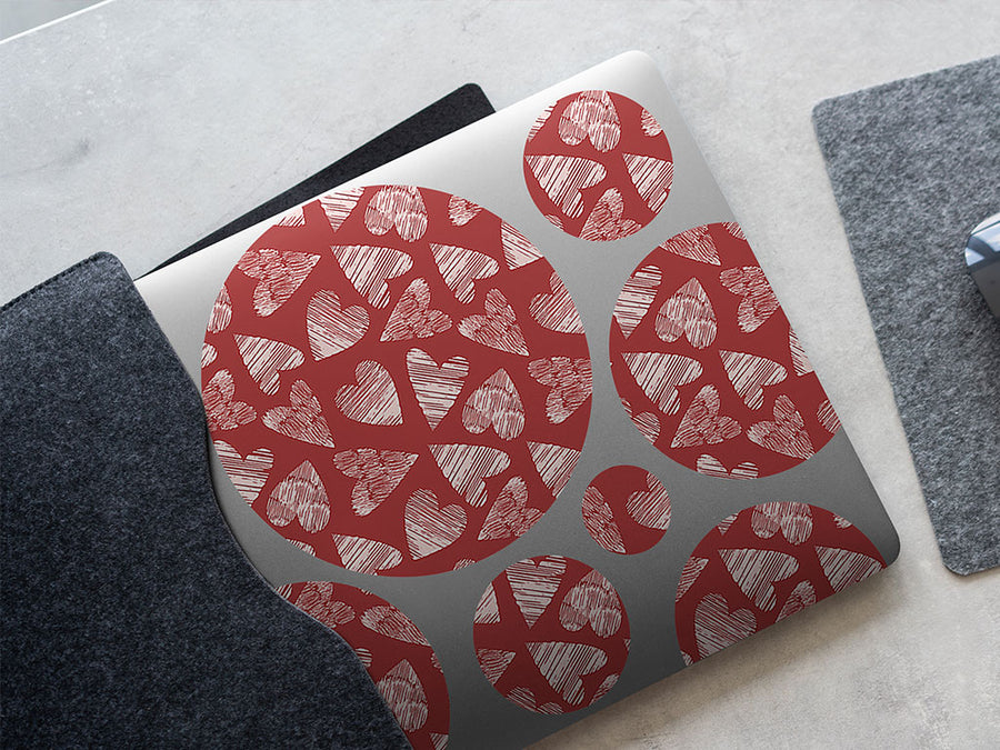left breathless heart DIY Laptop Stickers