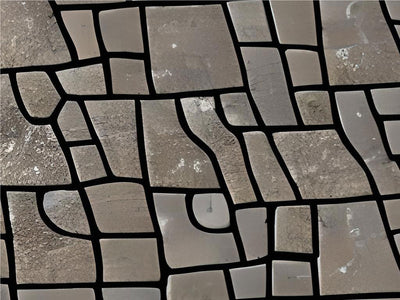 Leftover Slabs Cobblestone Vinyl Wrap Pattern~Rwraps Series 914 Digitally Printed Vinyl Wrap~0
