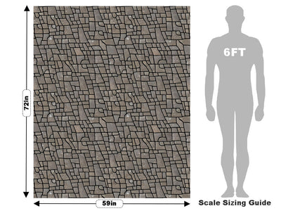 Leftover Slabs Cobblestone Vehicle Wrap Scale~Rwraps Series 914 Leftover Slabs Cobblestone Measurements~2