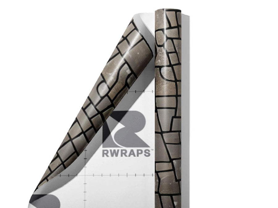 Leftover Slabs Cobblestone Wrap Film Sheets~Rwraps Series 914 Leftover Slabs Cobblestone Scrolled Sheet~4