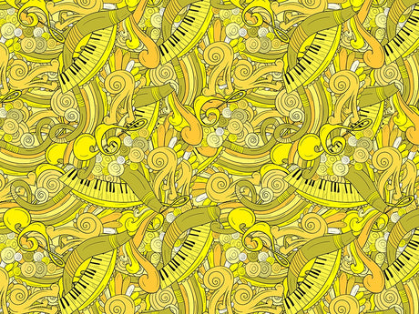 Lemon Chords Music Vinyl Wrap Pattern~Rwraps Series 914 Digitally Printed Vinyl Wrap~0