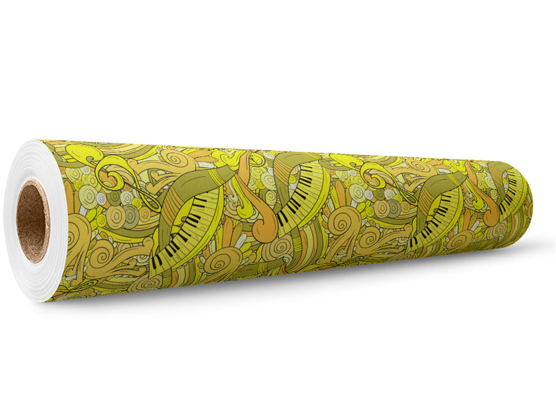 Lemon Chords Music Wrap Film Wholesale Roll~Rwraps Series 914 Digitally Printed Vinyl Roll~5