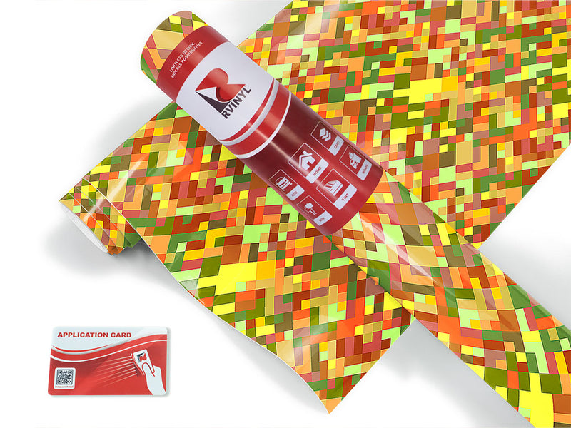 lemon curry mosaic Craft Vinyl Roll