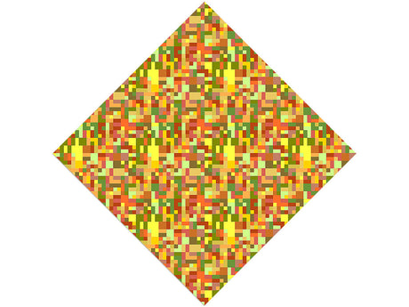 Lemon Curry Mosaic Vinyl Wrap Pattern