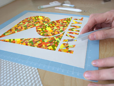 lemon curry mosaic Easy Weed Craft Vinyl
