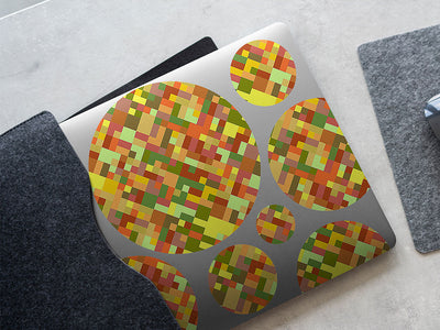 lemon curry mosaic DIY Laptop Stickers