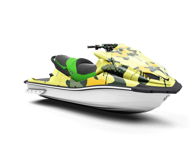 Lemon Graffiti Camouflage Jet Ski Vinyl Customized Wrap