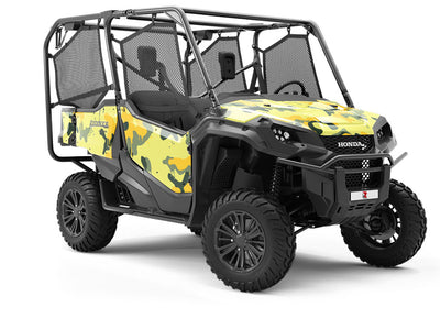 Lemon Graffiti Camouflage Utility Vehicle Vinyl Wrap
