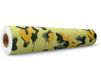 Lemon Graffiti Camouflage Wrap Film Wholesale Roll~Rwraps Series 914 Digitally Printed Vinyl Roll~5