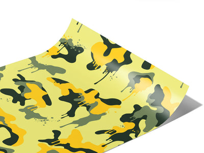 Lemon Graffiti Camouflage Vinyl Wraps~Rwraps Series 914 Digitally Printed Vinyl Wrap~1