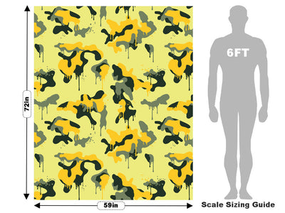 Lemon Graffiti Camouflage Vehicle Wrap Scale~Rwraps Series 914 Lemon Graffiti Camouflage Measurements~2