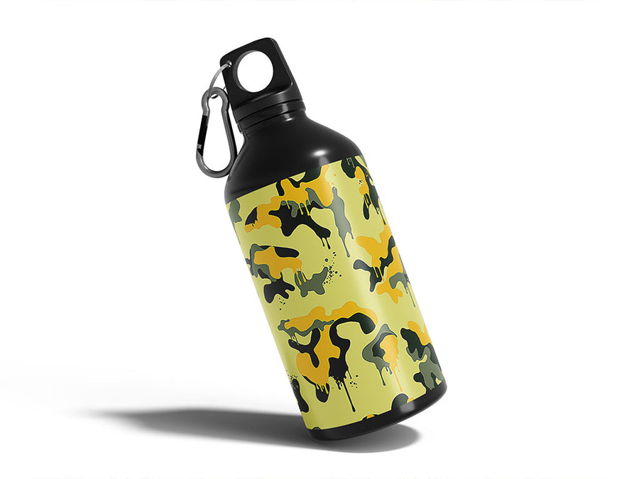 lemon graffiti camouflage Water Bottle DIY Stickers