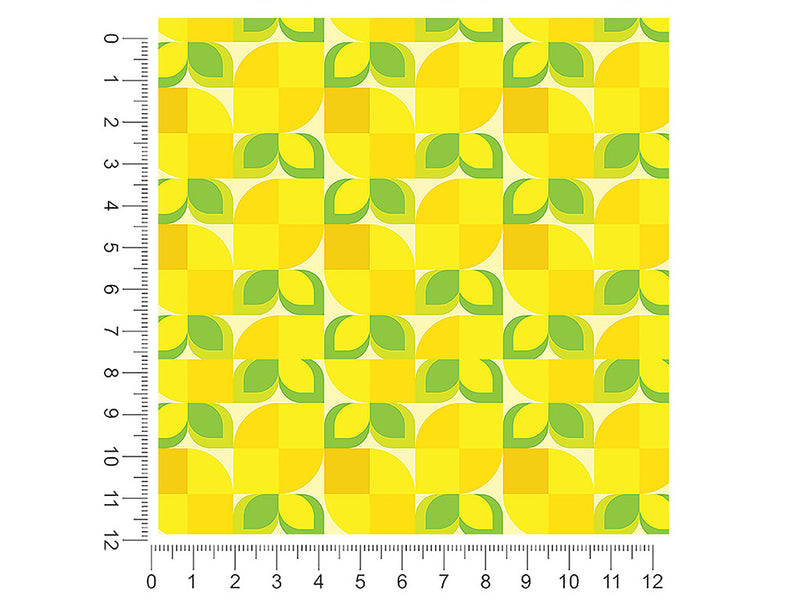 lemon mosaic fruit 1ft x 1ft Craft Sheets