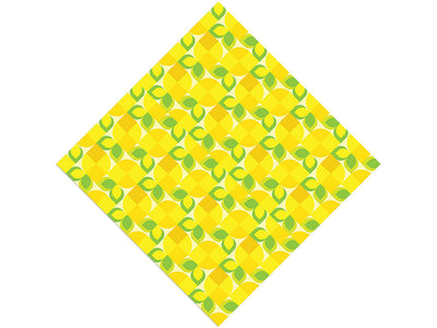 Lemon Mosaic Fruit Vinyl Wrap Pattern
