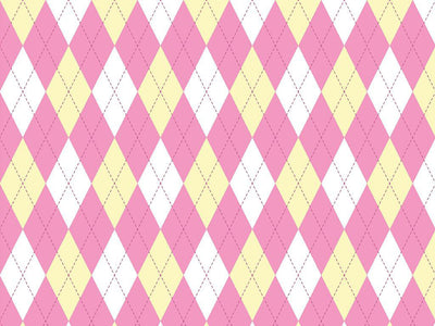 Lemonade Bubblegum Argyle Vinyl Wrap Pattern~Rwraps Series 914 Digitally Printed Vinyl Wrap~0