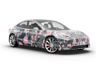 Lemonade Green Camouflage Vehicle Vinyl Wrap