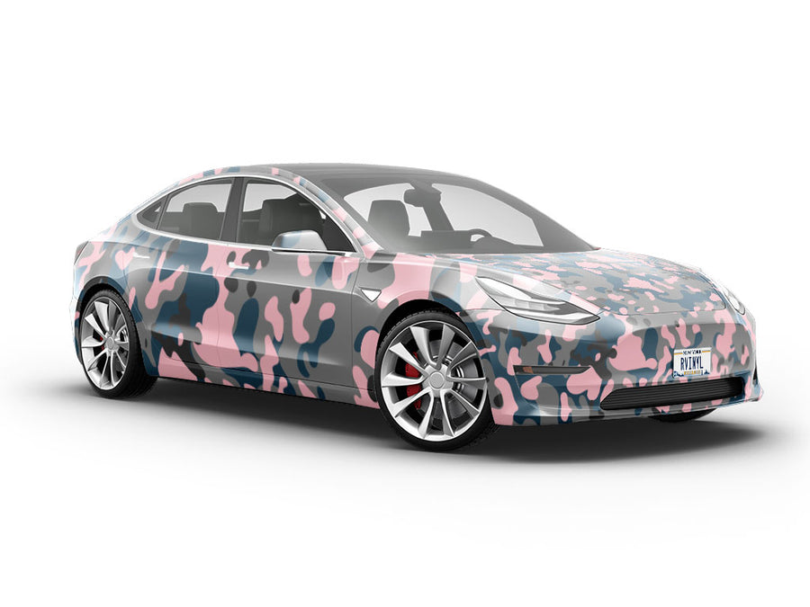 Lemonade Green Camouflage Vehicle Vinyl Wrap