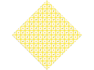 Lemony Plaid Fruit Vinyl Wrap Pattern