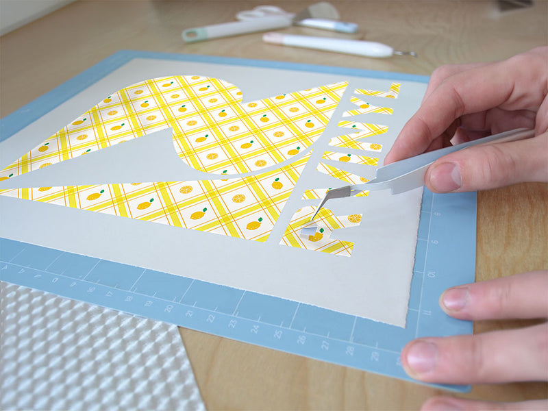 lemony plaid fruit Easy Weed Craft Vinyl
