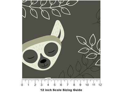 Lemur Vision Primate Vinyl Film Pattern Size 12 inch Scale~Rwraps Lemur Vision Primate Sizing Chart~2