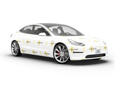 Leo Swords Astrology Vehicle Vinyl Wrap
