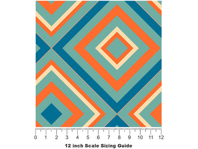 Lets Groove Retro Vinyl Film Pattern Size 12 inch Scale~Rwraps Lets Groove Retro Sizing Chart~2
