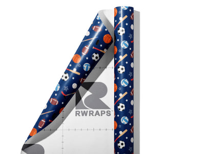 Lets Play Sport Wrap Film Sheets~Rwraps Series 914 Lets Play Sport Scrolled Sheet~3