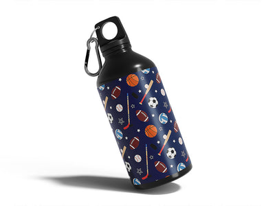 lets play sport Water Bottle DIY Stickers