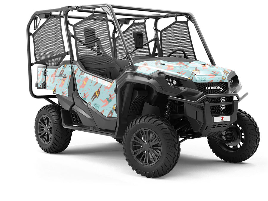 Lets Swim Summertime Utility Vehicle Vinyl Wrap