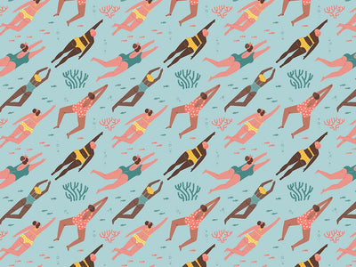 Lets Swim Summertime Vinyl Wrap Pattern~Rwraps Series 914 Digitally Printed Vinyl Wrap~0